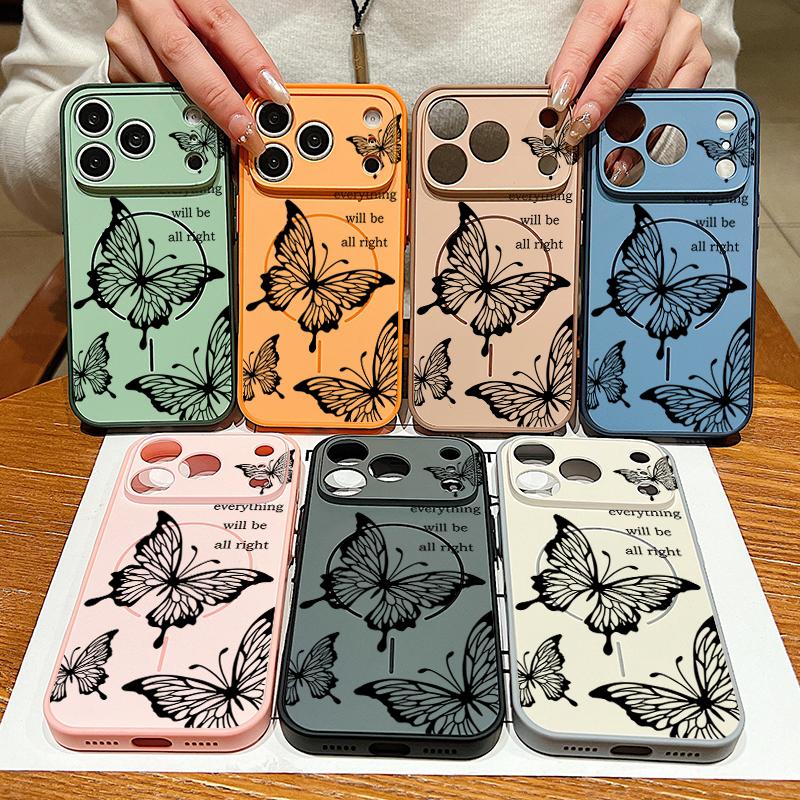 White Marble Pattern Case For iPhone 17 Pro Max Magnetic For Magsafe Hybrid Slim Matte Cover For iPhone 16 15 14 13 Pro Max