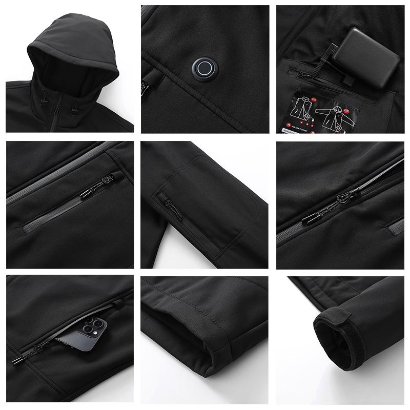 Smart Heated Windproof Winter Jacket