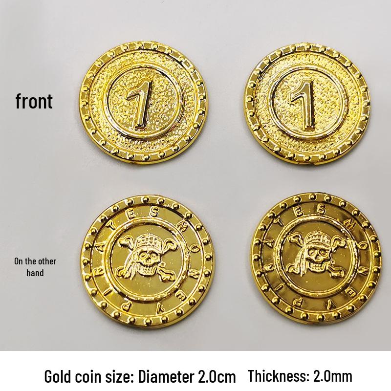 

Pirate Gold Coin Simulation Game Ornaments & Chips 100 pieces per pack
