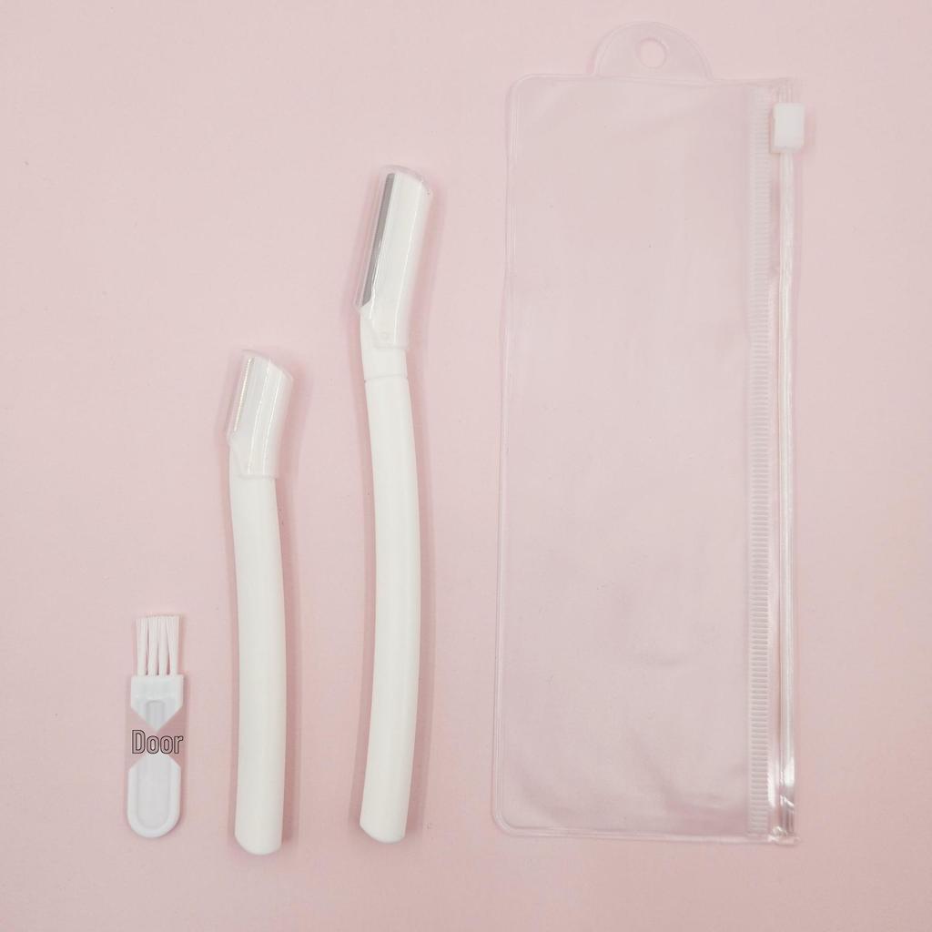 Portable Eyebrow Razor for Women with Protective Cover - Gentle Stainless Steel Blade