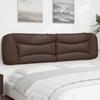 VidaXL Headboard Cushion, Reading Pillow with Zipper, Reading Cushion for Bed Bedroom, Brown 374625