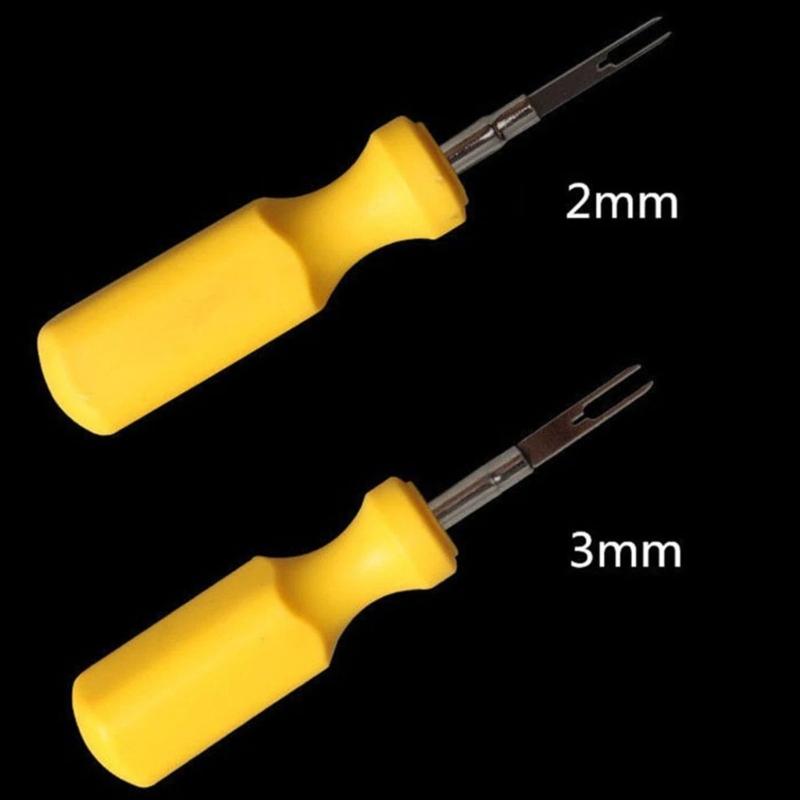 Professional Automotive Terminals Extractor Plastic & Steel Wire Terminals Remove Set Of 2 for Wiring Harness Plugs Removal