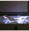 Frauen Kitten Heels Kristall Led Licht Sandalen Nachtclub Schlanke Ferse Transparent Kristall Auto Modell Glänzend Hohe LFD-1318-2