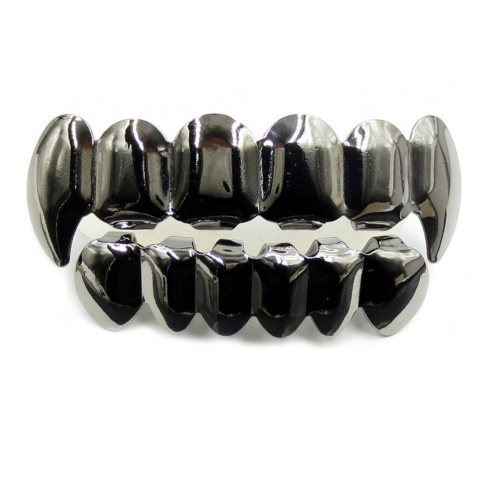 Trendy Hip Hop Grillz: Multi-Specification Hollow Pattern Six Teeth Jewelry