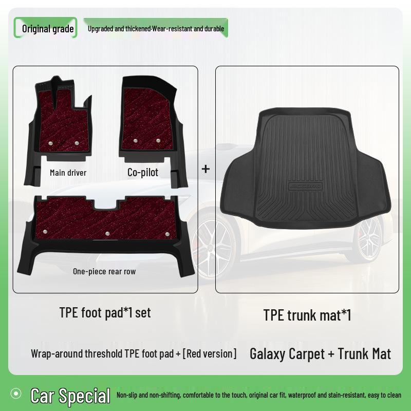 2025 BYD Han L EV/DMP TPE Floor Mats Full Coverage Interior Modification