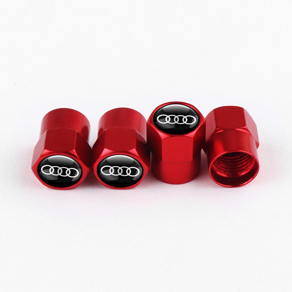 4pcs High Quality Car Wheel Tire Valve Stem Caps for Audi S A3 A7 Q3 8v RS5  B7 A4 B9 A6 C7 A6 C6 A3 8p Q7 4l S8 Q8 B2 B3 B4 B5