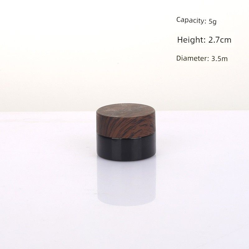 

Amber-Yellow Glass Lotion Bottle Dark Wood Grain Cover Spray Milk Bottle Spray Bottle Pump Bottle Cream Bottle Eye Cream Storage Bottle 5g Cream Bottle