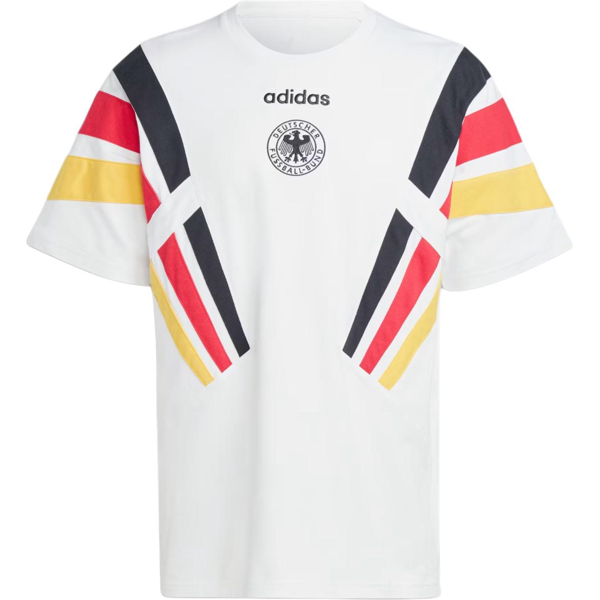 Adidas Germany 1996 Crew Neck Pullover Short Sleeve T-Shirt Men T-Shirts White IL8016 S