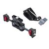Camera Arm Mount Clamp 55mm Aluminum Alloy 360° Rotating Anti Slip Quick Release 1/4in Screw for