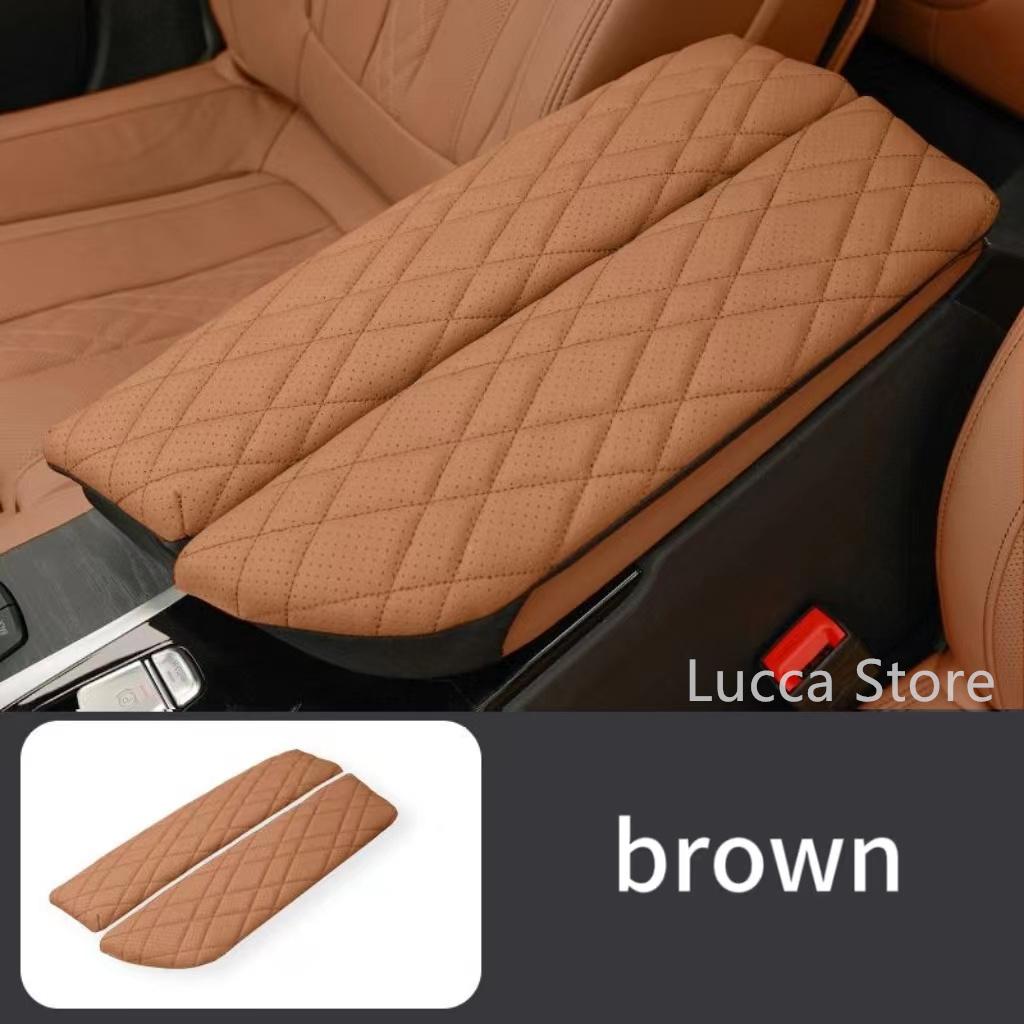 For BMW 5 Series F10 F18 G30 G38 6GT Armrest Box Cover Cushion PU Leather Center Console Armrest Protector Pad Car Accessories