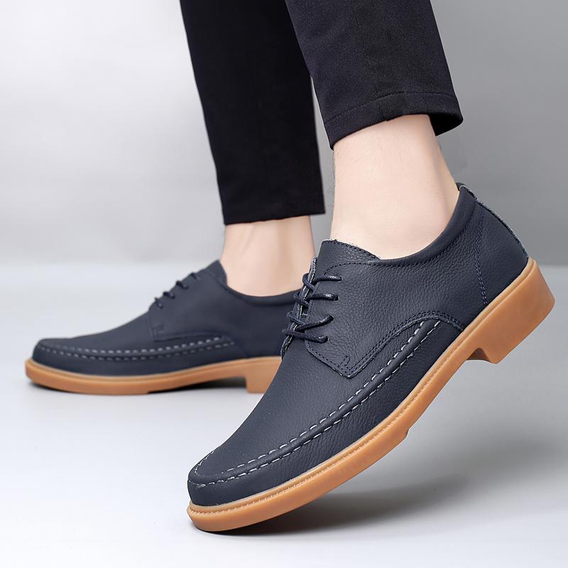 Fashion Men Genuine Leather for Male Dress Shoes New Classic Dress Mens Flats for Wedding Men Oxfords Shoes Fashion Casual Footwear