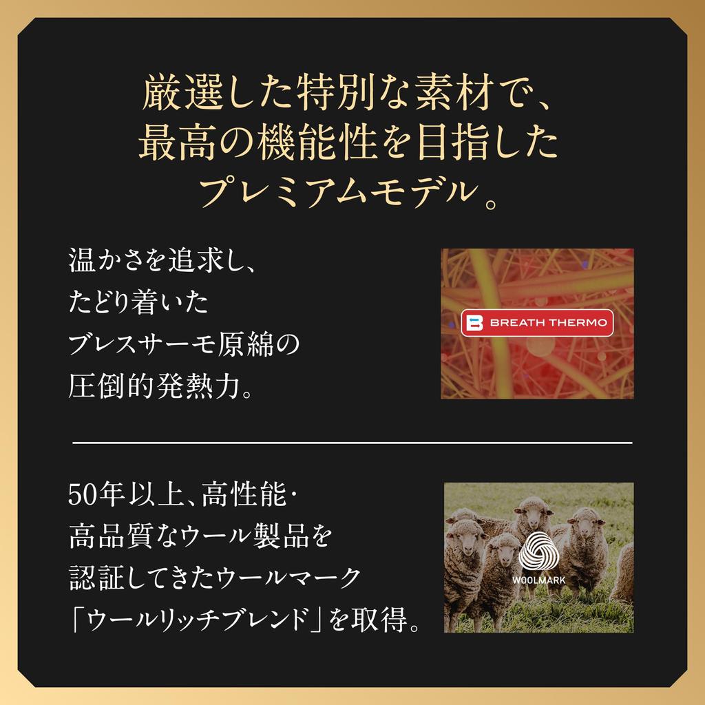 Mizuno Breath Thermo a innerwear for extreme made in featuring thick wool and long tights with a front size LL Underwear, heat-generating cold, Japan,