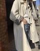 Einfarbiger mittellanger einreihiger Damen-Trenchcoat im koreanischen Stil - Lässige, vielseitige und figurbetonende Oberbekleidung