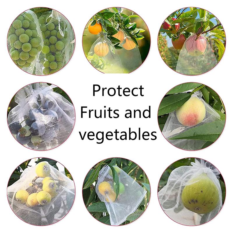 50 Buc Pungi Protecție Fructe Struguri Controlul Dăunătorilor Anti-Pasări Pungi Plasă pentru Grădină Net Agricolă pentru Pom Fructifer Pungi Unelte Grădină