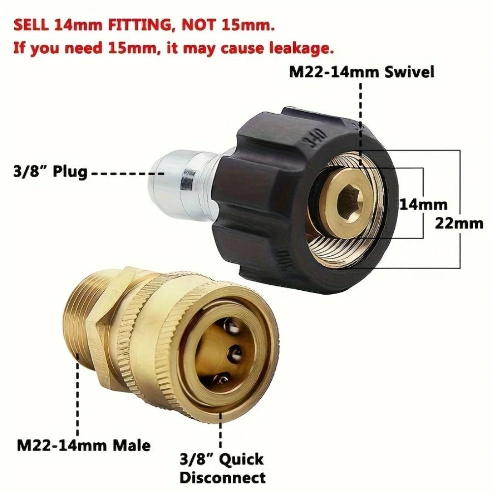 Non-slip Quick Connection Connectors Female Swivel Pressure Washer Adapter  Pressure Washer