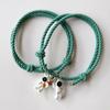 2Pcs/set Couple Bracelet Magnetic Attraction Creative Bracelet Friendship Rope Bracelet Cute Star Astronaut Bracelet