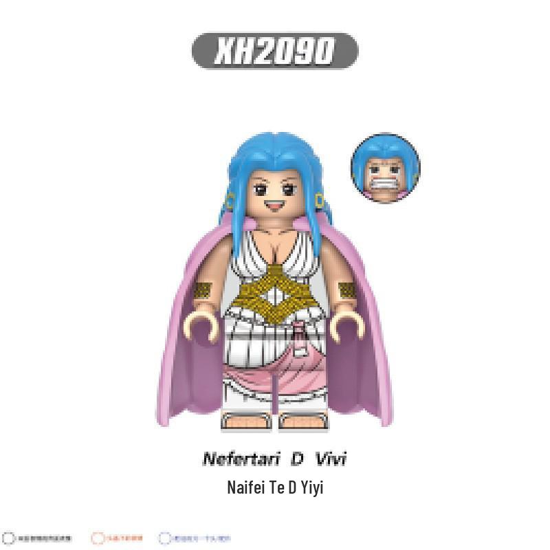 Anime Series X0359 Building Blocks Figure Toy - Rayleigh, Big Bear, Zoro, Monkey D. Dragon