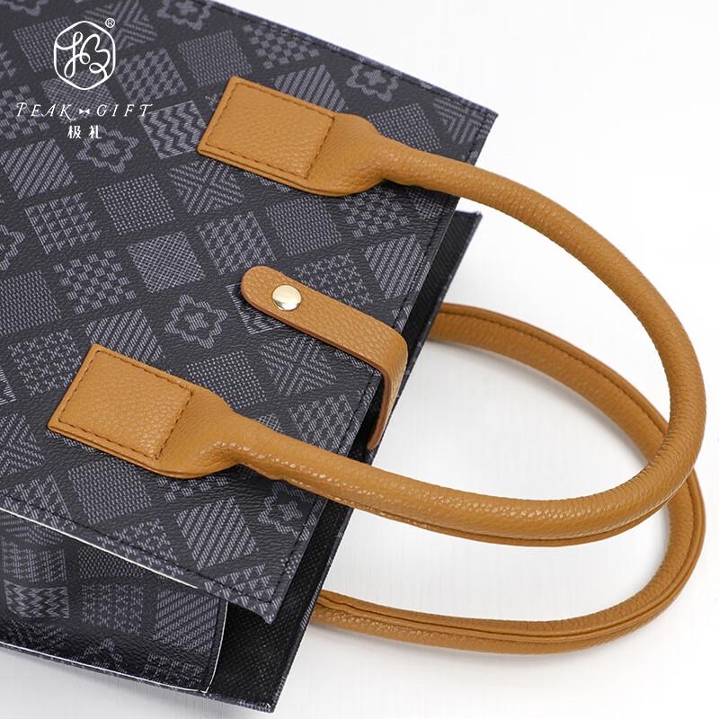 Jili Folding Leather Wine Gift Box with Bag