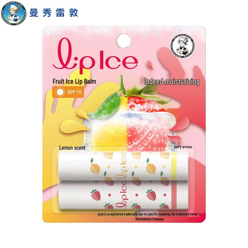 

Mentholatum Fruit Ice Lip Balm 3.5g (Lemon & Strawberry)