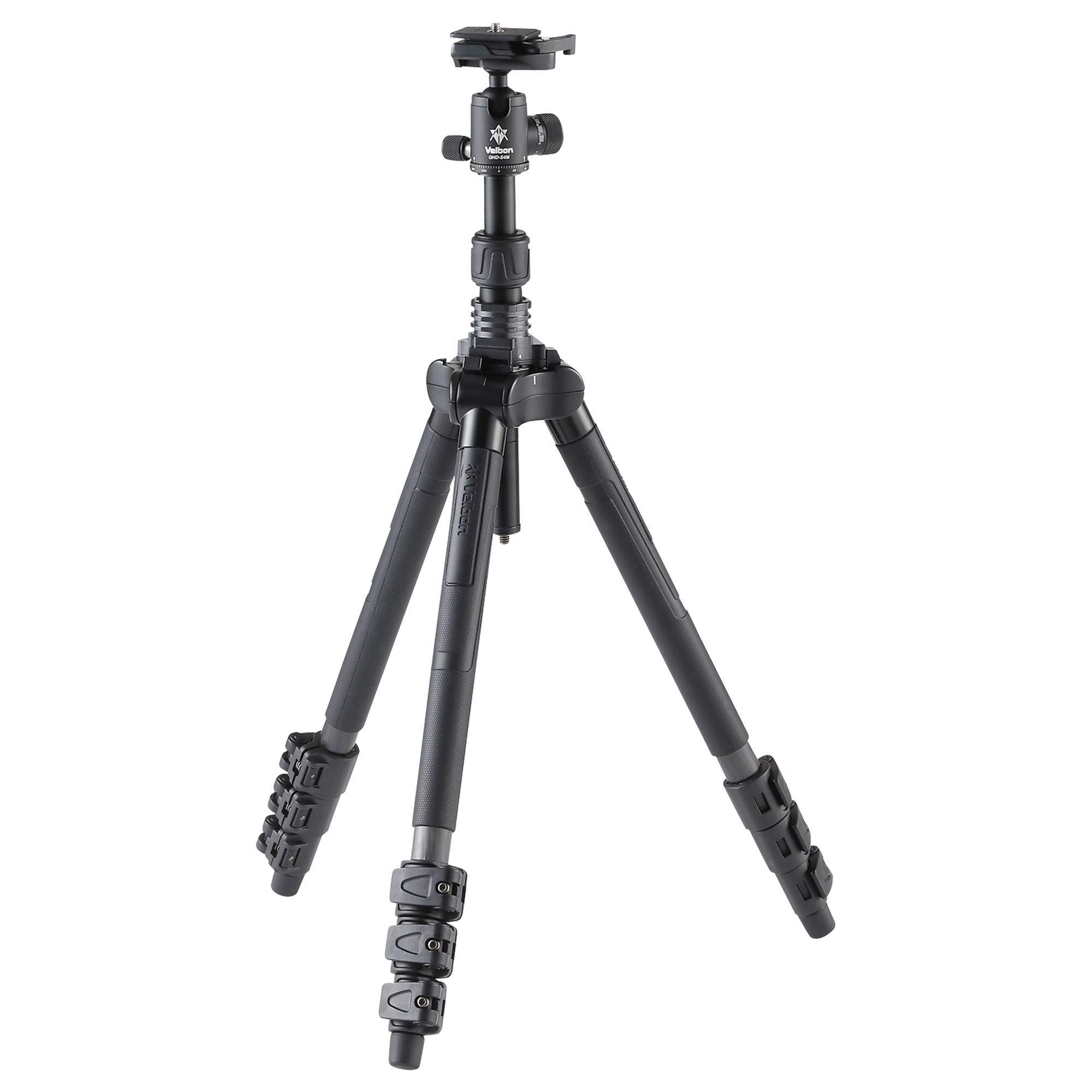 

Velbon Carbon Fiber Lever 22mm Leg Head Frame Locking Quick Release Reversible Leg Travel Tripod GUT-E443 Tripod, 4-Section, Lock, Diameter, Compact, чорний