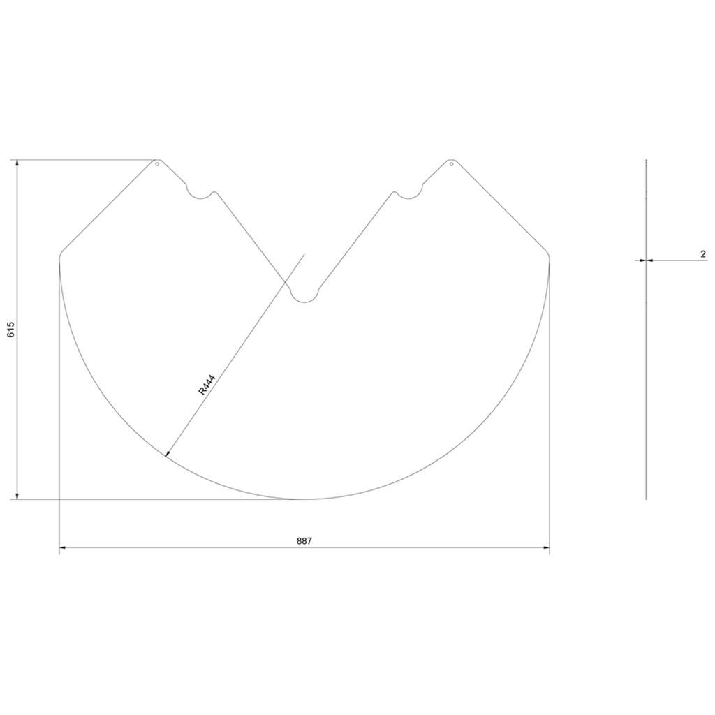 Semicircular Base (sheet Metal) for TORA Stove
