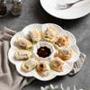 Chinesischer Keramik-Teigtaschenteller, Hotelrestaurant, Sashimi-Sushi-Teller, Lebensmitteldekoration, Dessertteller, Küche, kreatives Geschirr