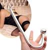 Prostate Anal Hook Flirt Hygienic Stainless Steel Anal Hook with Ball for Men