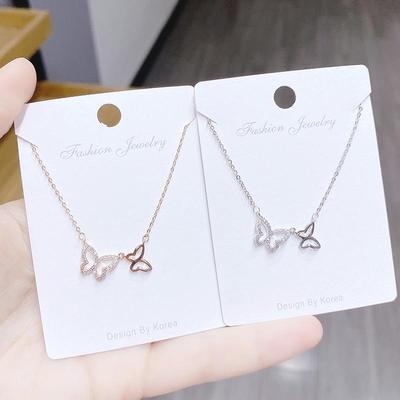 Squisito Collana con Ciondolo Farfalla Stile Coreano per Donna