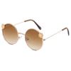 2026 UV400 Retro New Children's Sunglasses Round Frame Flower Baby Outing Sunshade Concave Style Dressing Photo Sunglasses