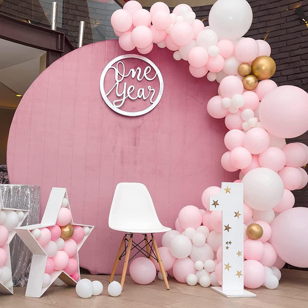 Pastel Pink Balloons Garland Baby Pink Balloon Arch Kit Birthday Party Baby Shower Gender Reveal Home Party Decoration Globos