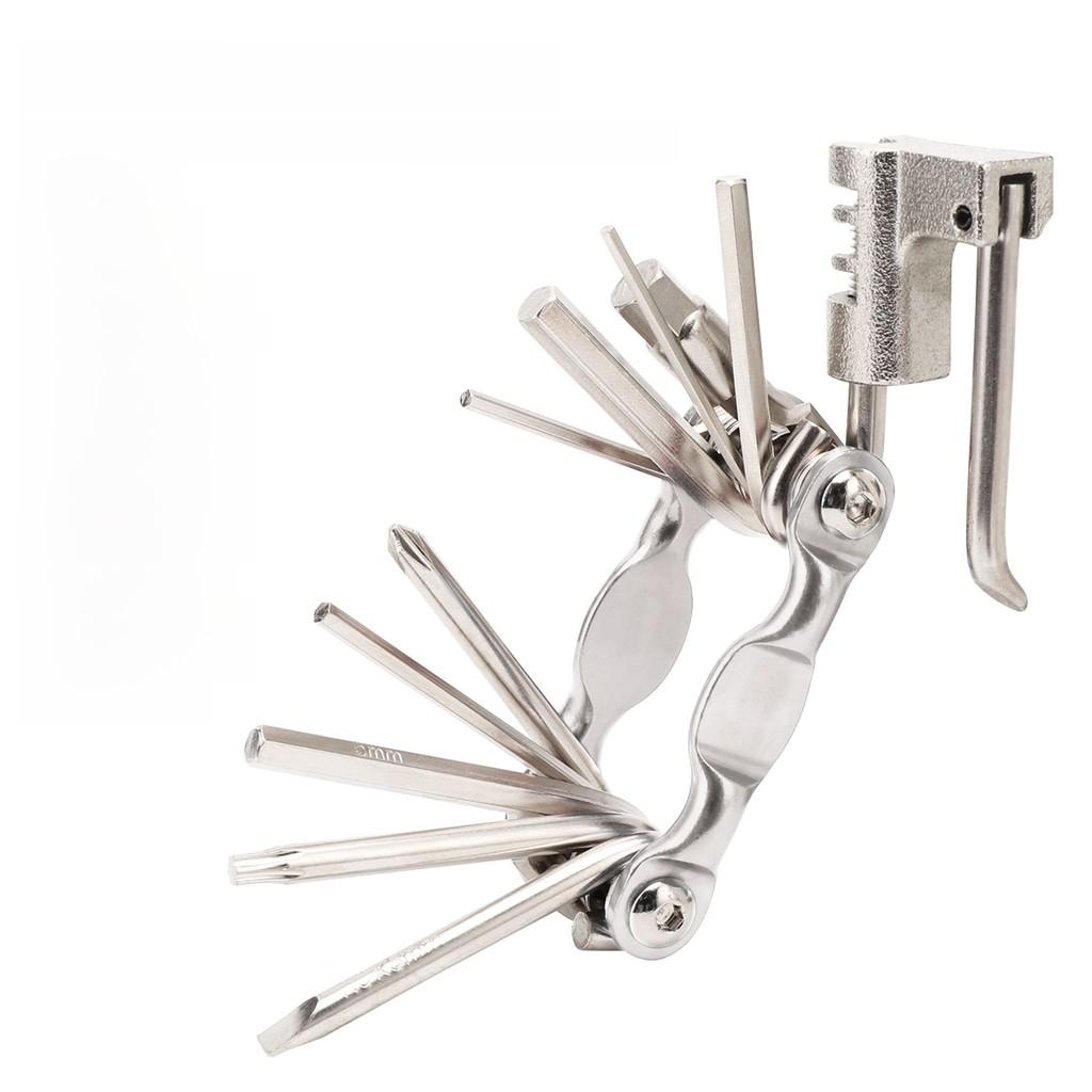 Multifunction Bicycle Tool Kit With Aluminum Alloy Construction For Mountain And Road Bikes