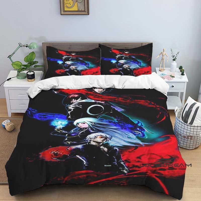 

Fighting game (King of Fighters) duvet and pillowcase sets, children s bedding sets, bedroom decorations, holiday gifts, 135x200cm