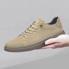 2024 Vardagliga Läderskor Herr Äkta Läder Mode Sommarsneakers Utomhus Körskor Lyxiga Träningsskor Vulkaniserade Skor