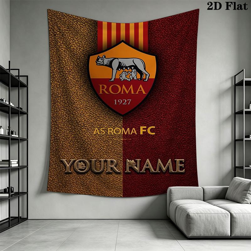 Name Custom AS Roma Wall Tapestry Aesthetic Wall Hanging Printed Fabric Blanket Decorative Tapestries for Bedroom Living Room Home Decor