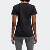 adidas T Shirts Women's Black Crew Neck Moderate Straight Fit ED8169