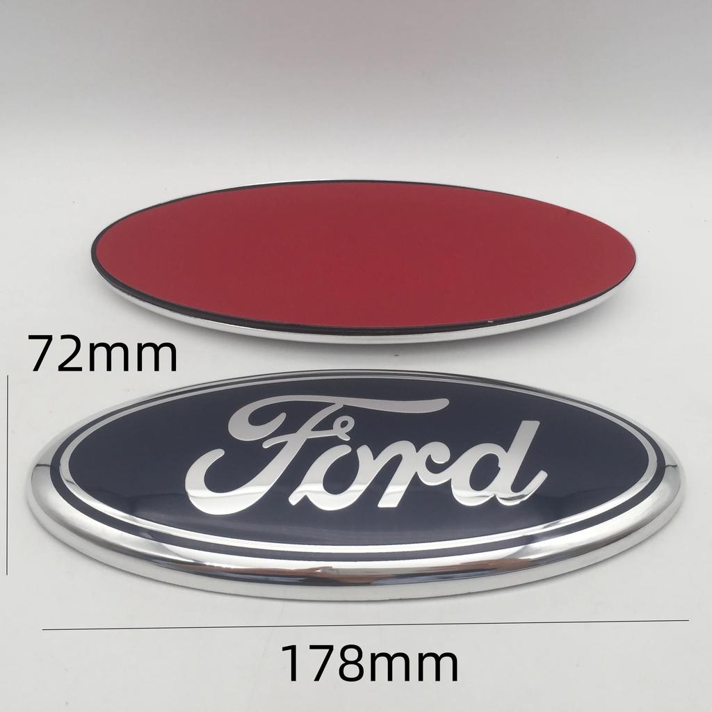 Car Sticker Ford 1pcs 3D Blue for Ford Car Front Head Hood Bonnet Emblem Rear Tail Bumper Trunk Steering Wheel Covers Sticker Ba
