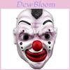 Slipknot Halloweenmasker met clowngezicht en mond met rits voor verkleedfeestjes