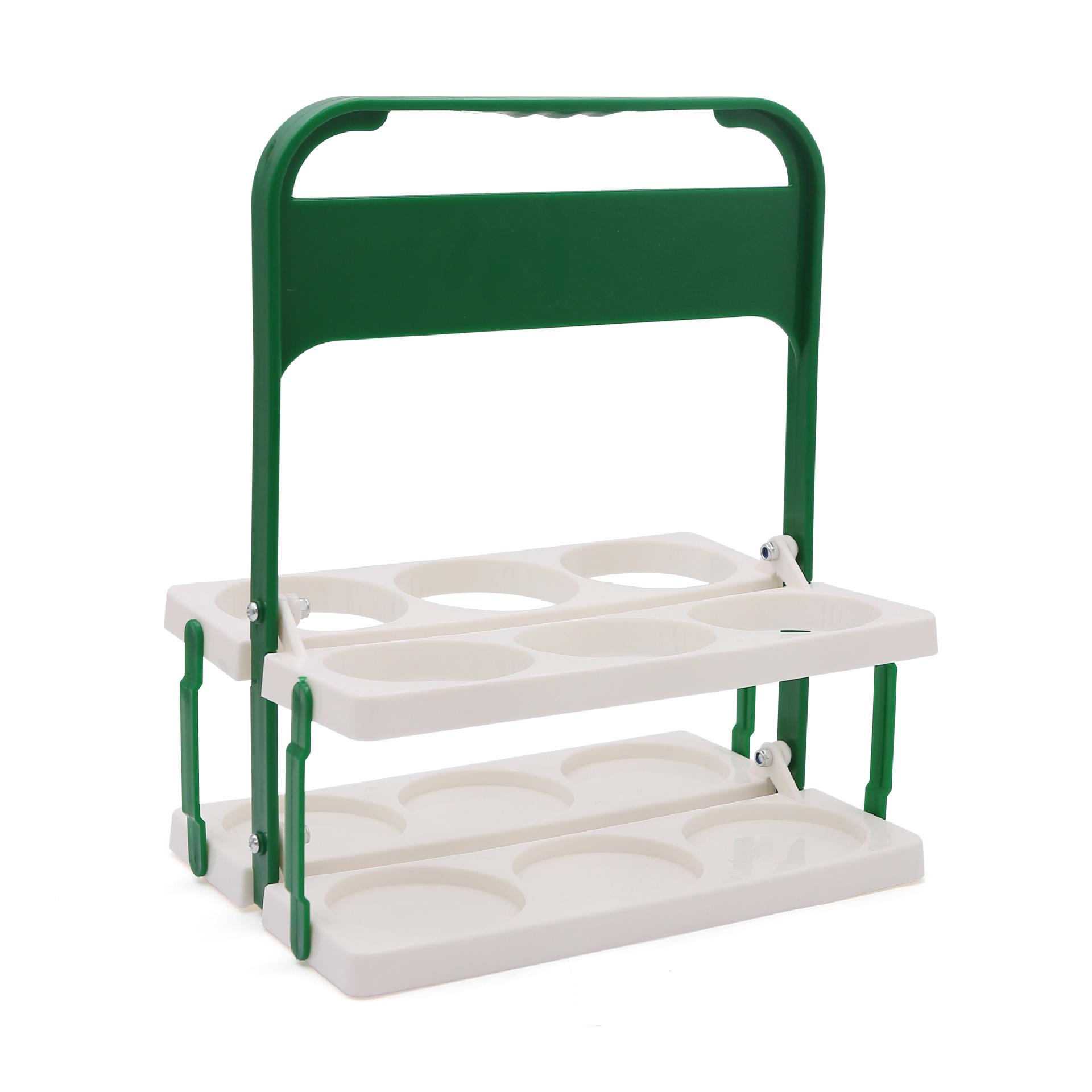 Двухцветная складная переноска для пива и вина | Портативная уличная стойка и корзина для хранения