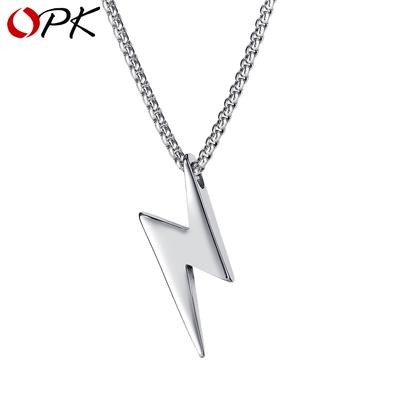 Creative Fashionable Lightning Titanium Steel Men's Necklace