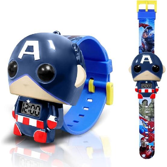 Superhero Kids Watch, Kids Digital Watch for Boys Girls, Easy Read Cute Cartoon Wrist Watches Toy, Gift for Holiday, Birthday, Christmas