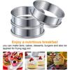 4 Inch Muffin Ring Crumpet Rings, Set of 20 Stainless Steel Muffin Rings Moulds Double Rolled Tart Rings Round Tart Ring