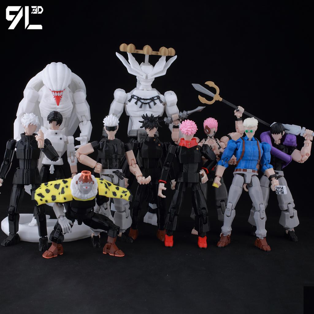 9L3D Jujutsu Kaisen Sukuna Yuji Φιγούρα Lucky13 Συλλεκτικό Παιχνίδι Anime Titan13 Με Πολλαπλά Αρθρώσεις Στάσης T13 Μοντέλο Βασιλιάς των Καταραμένων Δώρο