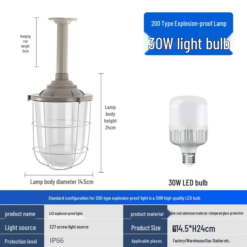 Ouguo Lan LED Explosion-Proof Industrial Ceiling Light