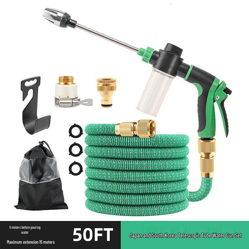 Vielseitiger Hochdruck-Teleskop-Autowasch- & Gartenschlauch