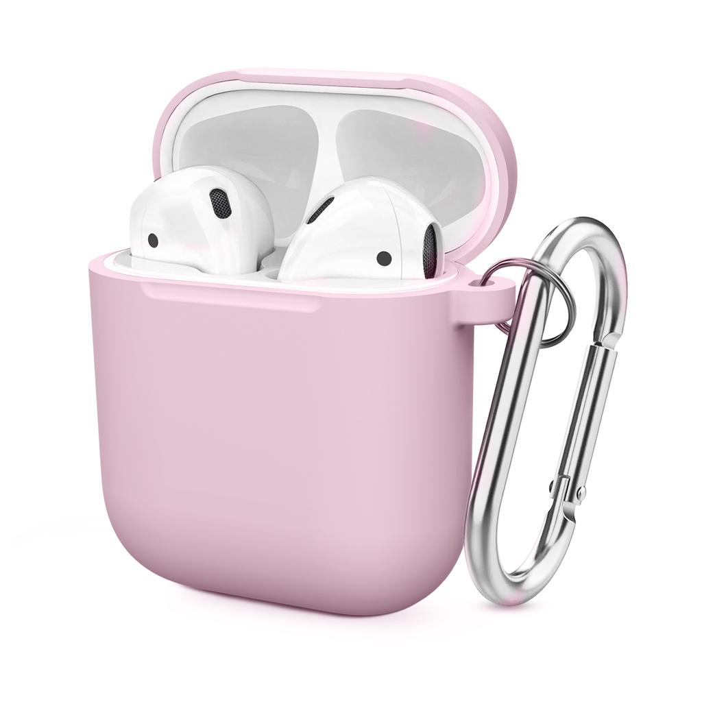 Silicone Cases For Airpods 1st 2nd Luxury Wireless Earphones Protective Cover Anti-drop Housing with Hook Headphone Accessories