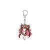 55MM Anime Genshin Impact Keychain Hu Tao Key Chain Acrylic Model Plate Christmas Gifts