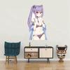 Tri Koshki KCS280 Anime Girl Keqing Genshin Impact Car Sticker PVC Decals Sticker On Car Bumper Laptop Luggage Motorcycle