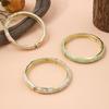 3 Pezzi Bracciale Vintage Boemo in Cloisonné per Donna Fiore Piccolo Smalto Placcato Oro Gioielli di Lusso Regali