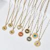 Women Stainless Steel Devil Eye Pendant Clavicle Necklace Light Luxury Versatile Fashion Jewelry