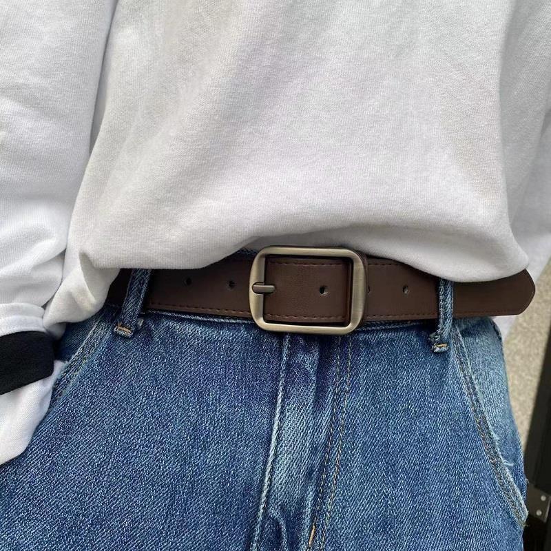 Pu Leather Belt For Women'S Black Brown Trousers Belt For Jeans Casual Fashion Belts Vintage Strap Female Waistband